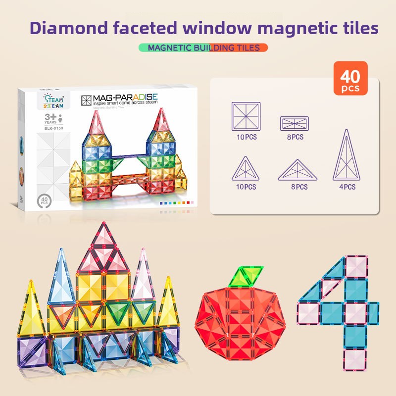 Sparkle Tile Building Set 40pcs GiftBox