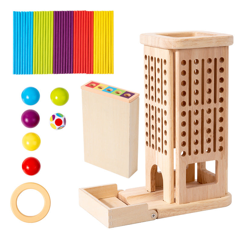 3-in-1 Wooden Educational Game Toy