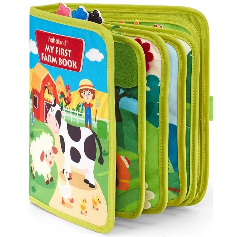 Interactive Felt Quiet Books for Kids – 10 Themes Farm Design 2