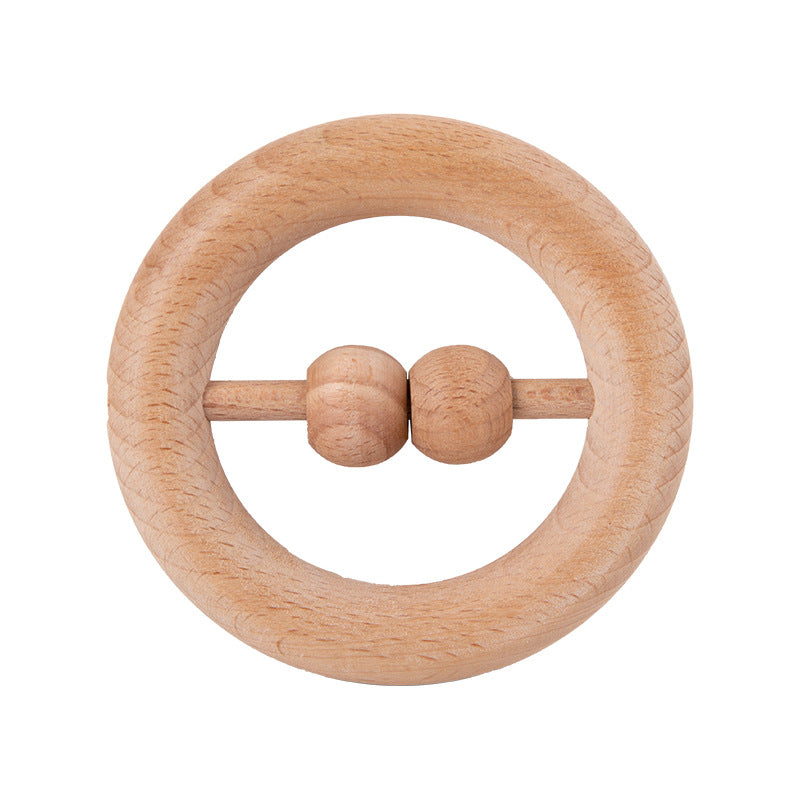 Wooden Baby Rattle Instruments – Bell & Shaker Options