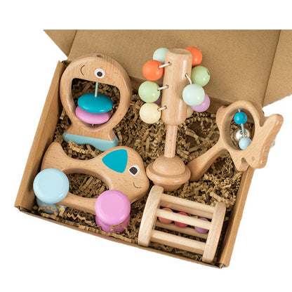 Wooden Rattle and Music Toy Set
