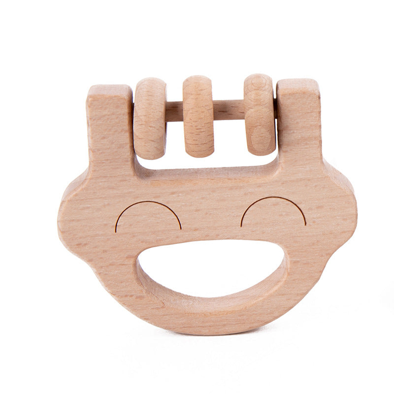 Wooden Baby Rattle Instruments – Bell & Shaker Options