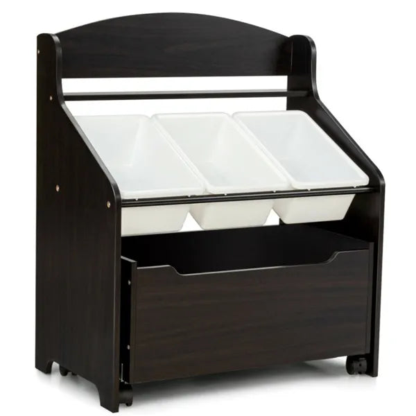 Kids Toy Storage Cabinet and Toy Box Combo