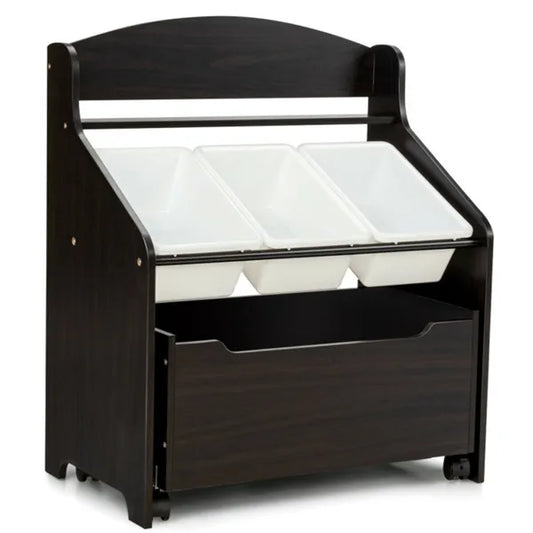 Finally Get Your Kids’ Toys Organized With This Smart Storage Cabinet + Toy Box Combo