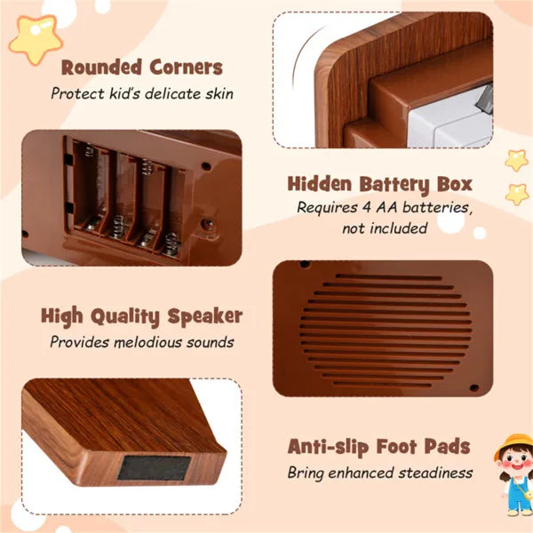 25-Key Mini Digital Piano for Kids Ages 3+