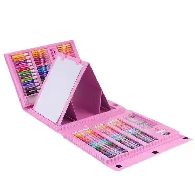 208-Piece Kids Art Set with Sketchpad 208 Set Blue