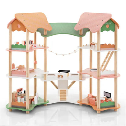 The Dream 7-Room Wooden Mansion: 31+ Accessories for Endless Imagination