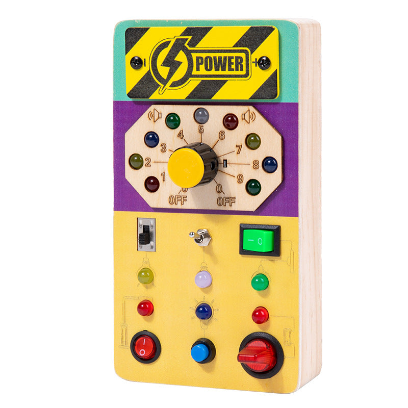 Wooden LED Busy Blocks – Switch & Sound Options