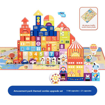 Creative Large Blocks Set 121pcs+48Base City+Park L1
