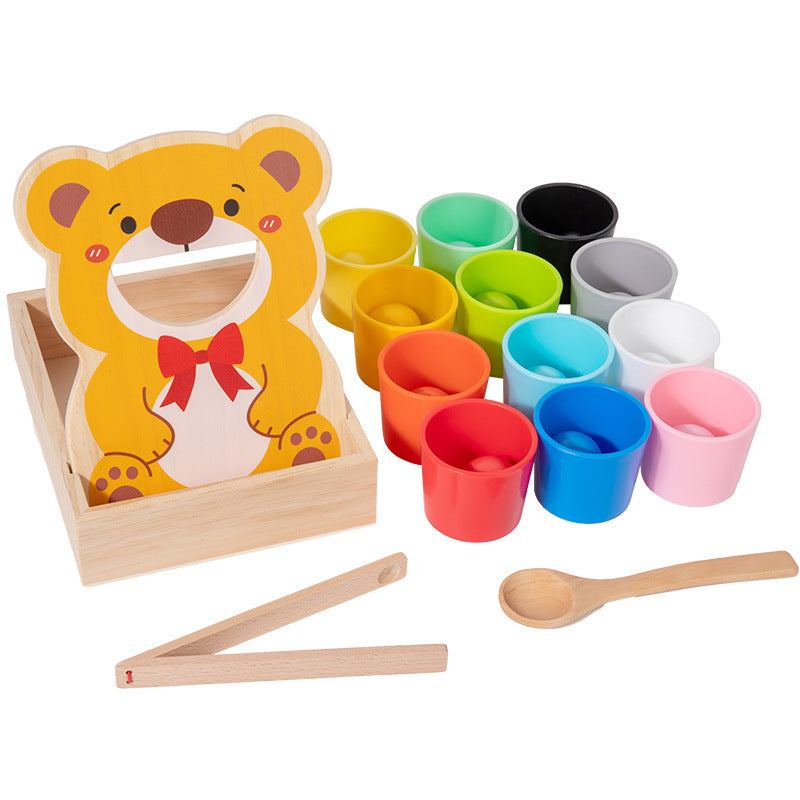 Wooden Color Matching Feeding Toy Set