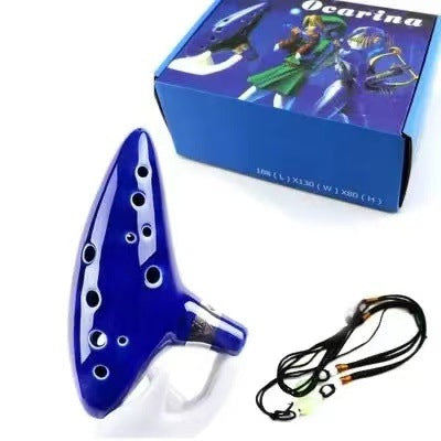 12-Hole Ceramic Alto C Ocarina – Music Practice Instrument