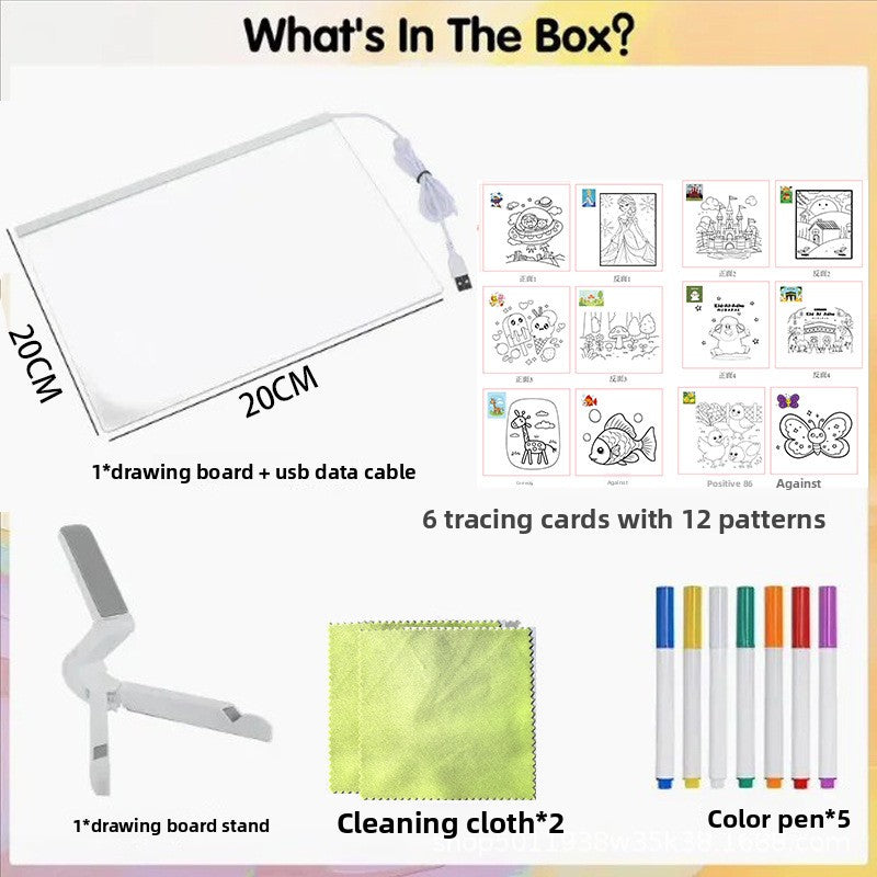 Acrylic Glow Drawing Board – Size & Stand Options