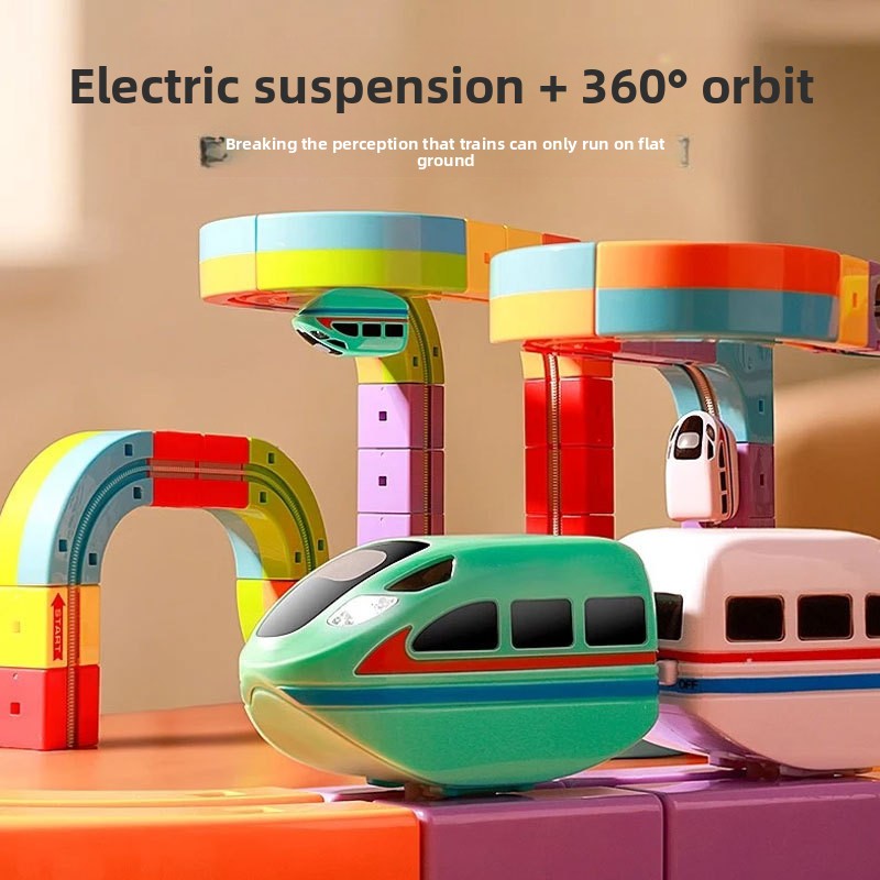 Electric Train Building Blocks for Kids