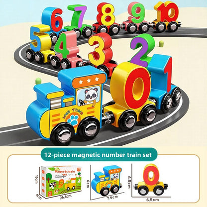 Magnetic Number Train Toy for Early Math