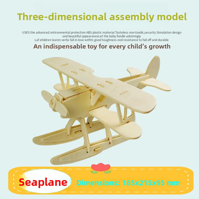 Wooden Aircraft Model Kit – Plane, Helicopter & Boat