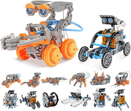 STEM Projects 23-In-2 Creation Solar Robot Kit,Science Experiments Toys Gifts for Kids Ages 8-12