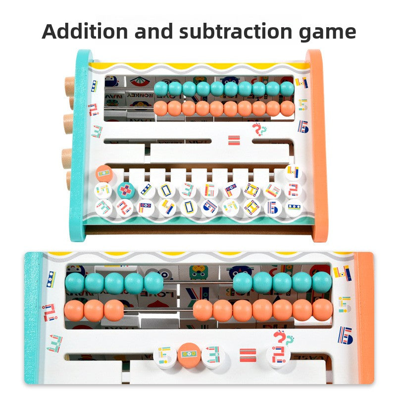 Wooden Busy Board Clock Toy