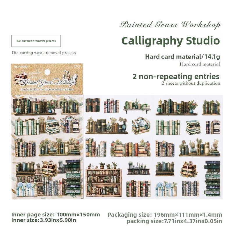 3D Watercolor Sticker Book