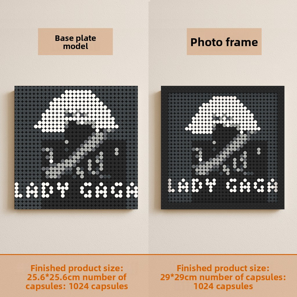 Lady Gaga Pixel Art Blocks – Album Cover Designs