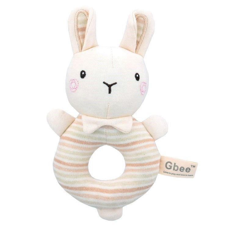 Infant Hand Bell Rattle Toy Rabbit Round Rattle Single