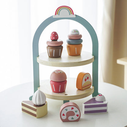 Wooden Tea Set Kitchen Pretend Play Toy