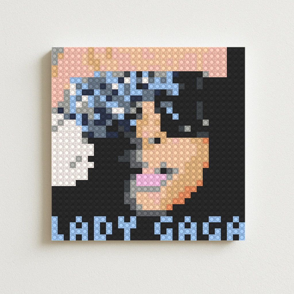 Lady Gaga Pixel Art Blocks – Album Cover Designs