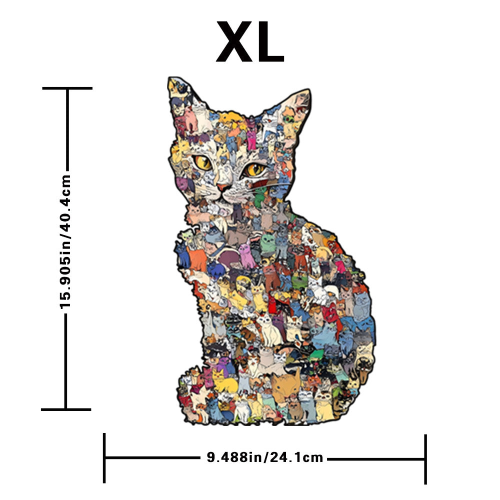 Wooden Cat Puzzle Piggy Bank Toy Jjm2505 piggy bank xl