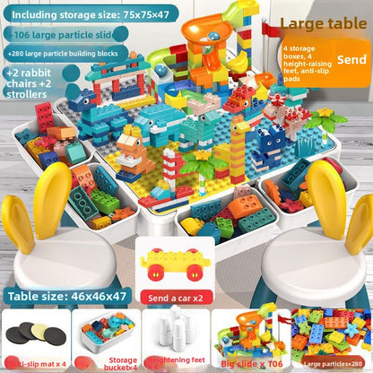 Large Building Block Table for Kids