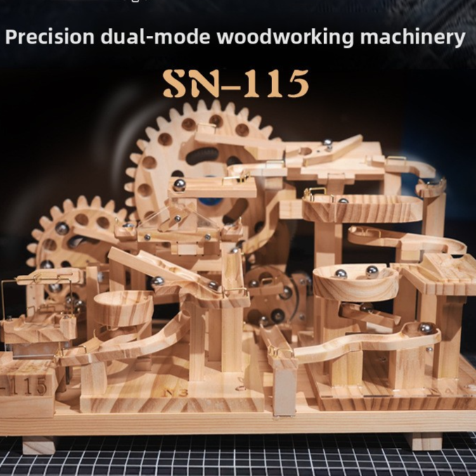 Wooden Electric Ball Track STEM Puzzle Toy