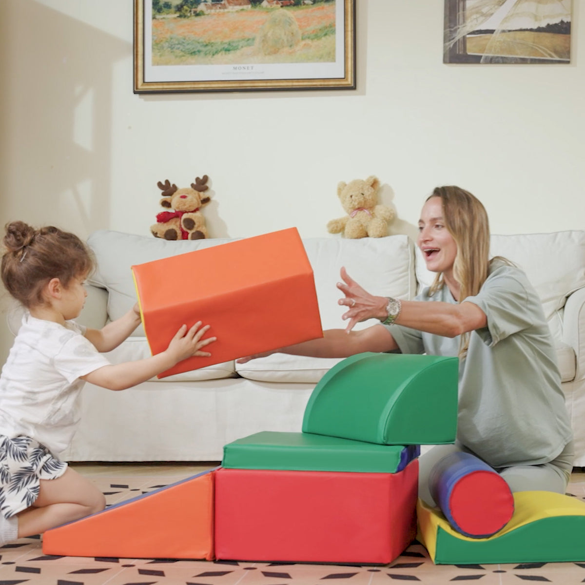 7-Piece Soft Play Climbing Set for Toddlers