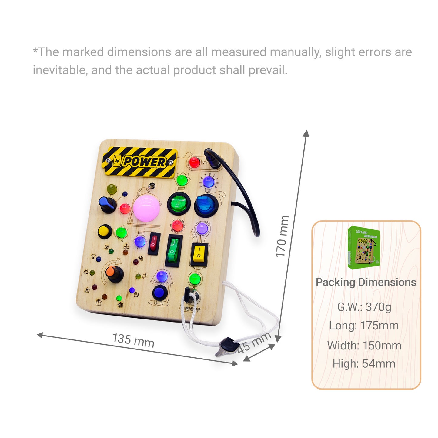 Early Education Wooden Busy Board