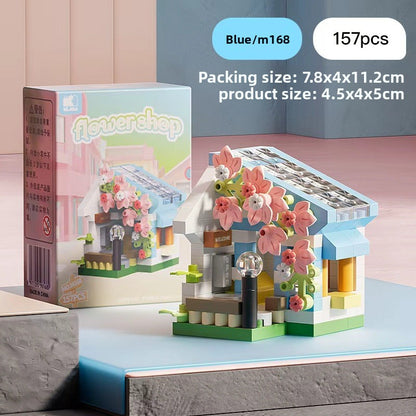 Mini City Street Building Blocks Set sunshine garden 157 capsules