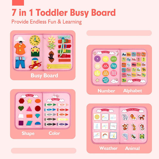 Felt Educational Busy Board for Toddlers