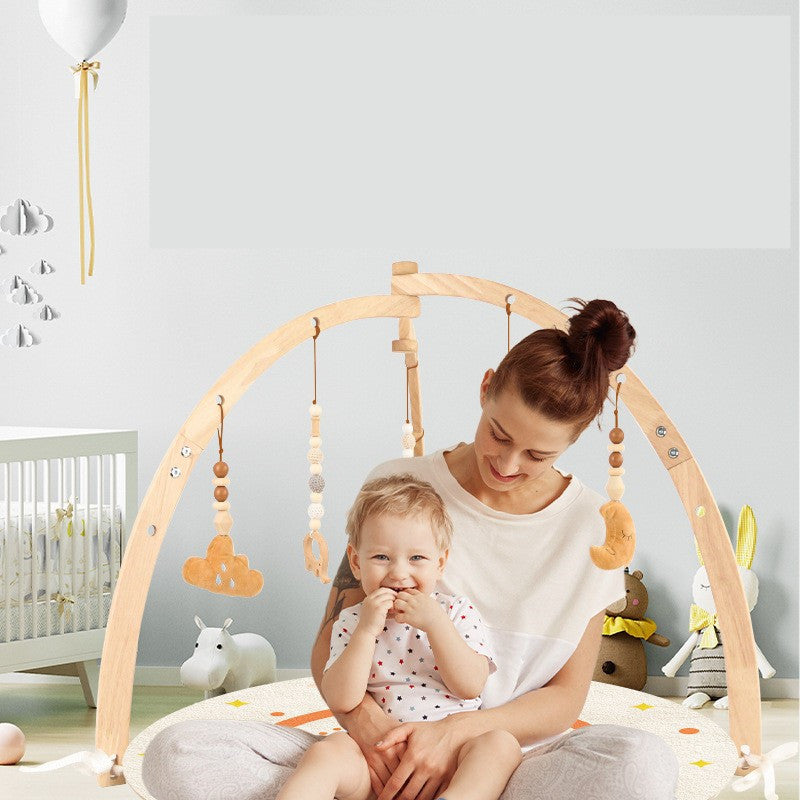 Wooden Baby Fitness Activity Rack