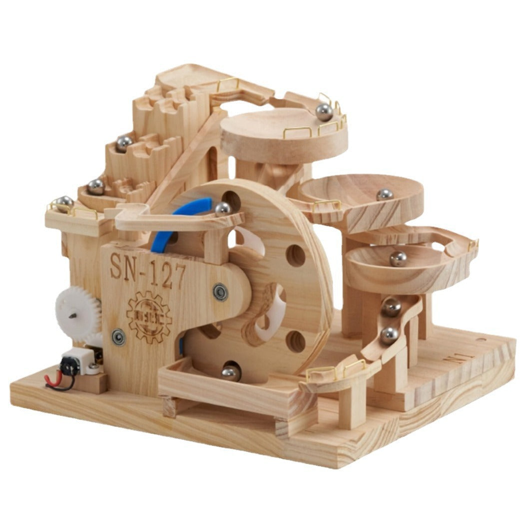 Wooden Electric Ball Track STEM Puzzle Toy