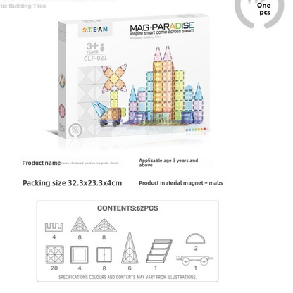 Sparkle Tile Building Set 62pcs
