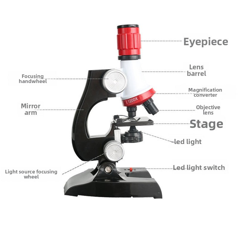 Children's Microscope Toy with Experiment Accessories