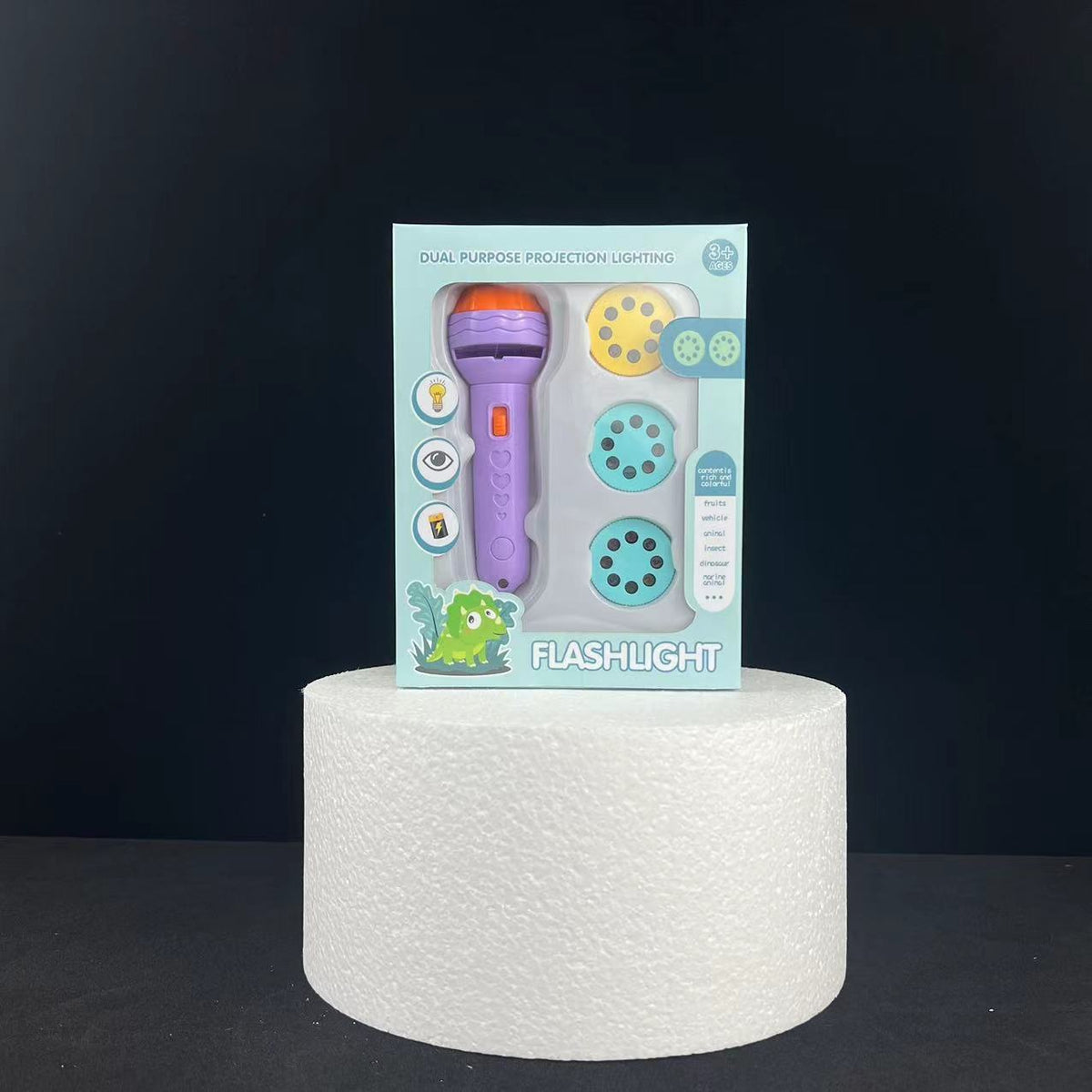 Projection Flashlight for Kids – Picture Card Options