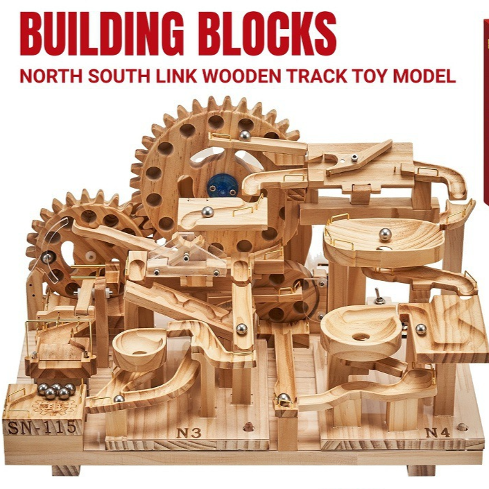 Wooden Ball Track Puzzle Kit SN115 EN Packaging starts from one set