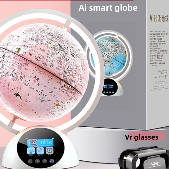 Interactive AR/VR Globe for Kids with 30 AR Themes