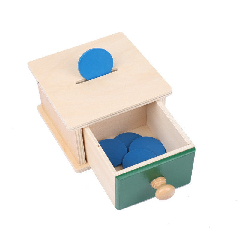 Wooden Montessori Early Learning Toy Set Coin Box 0.36kg