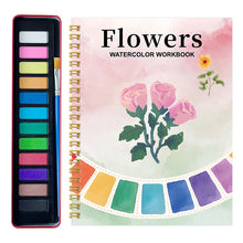Watercolor Painting Workbook with Paint Box