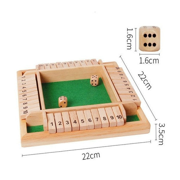 Number Flip-Card Board Game – Color Options