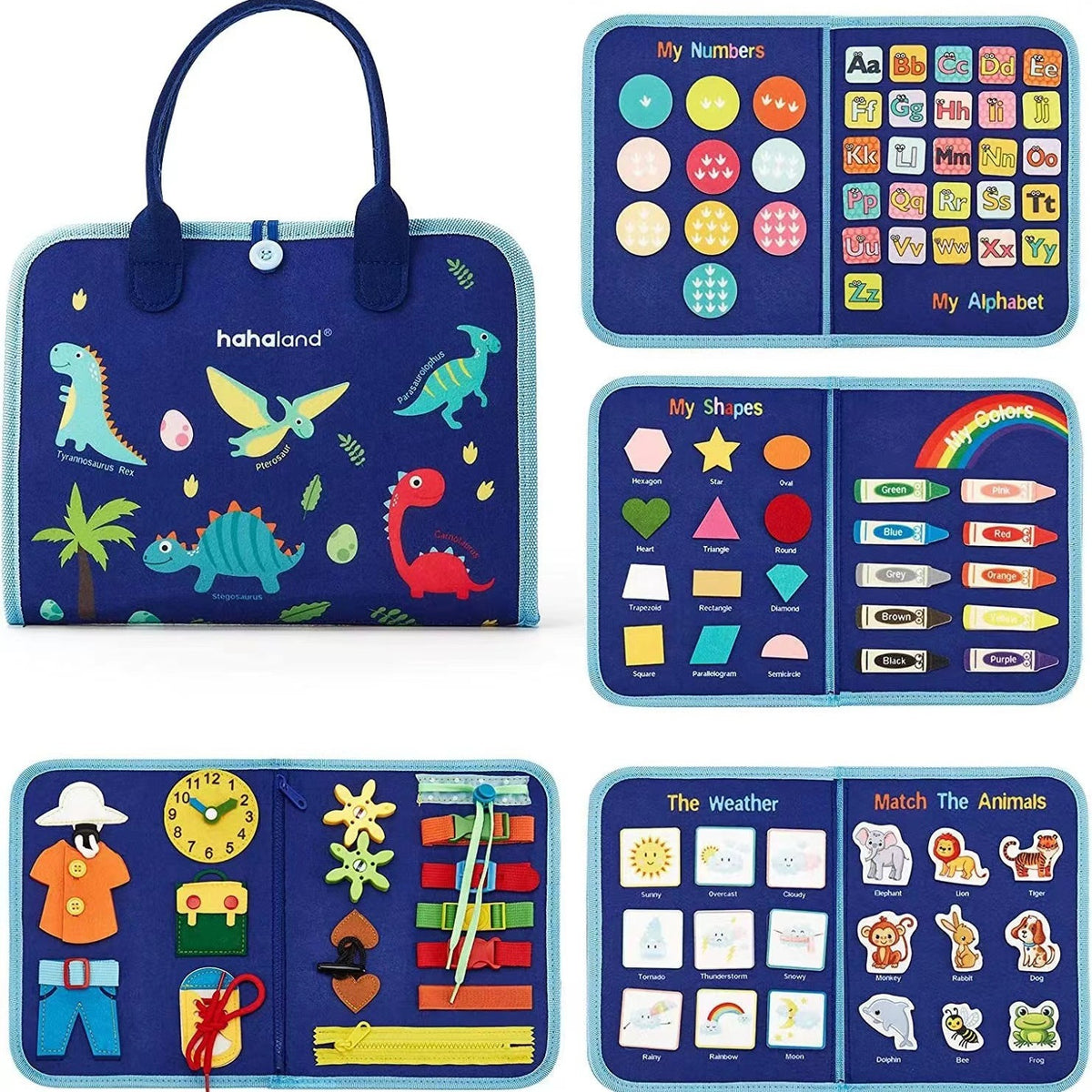 Felt Busy Board Activity Books for Kids – 20 Designs