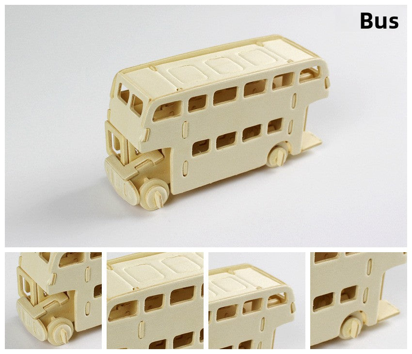 Wooden Vehicle 3D Puzzle – Nine Model Options