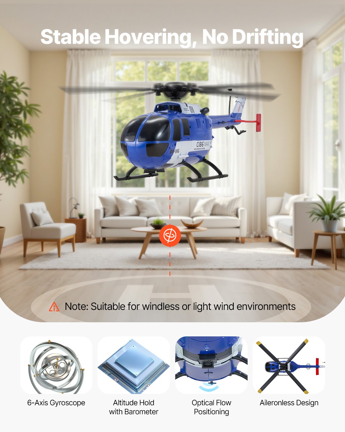 6-Axis Gyro RC Helicopter for Kids