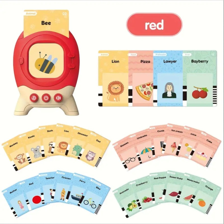 Rocket Talking Flash Cards for Kids Colorful