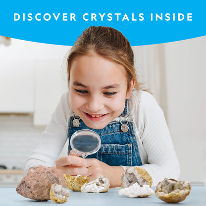 15 Premium Geodes STEM Geology Science Kit for Kids and Adults