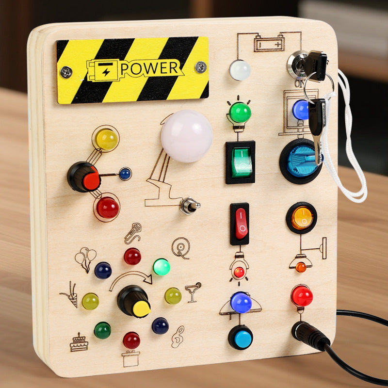 Wooden Busy Board for Practical Life Skills