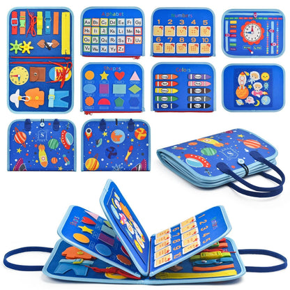 Montessori Travel Board for Ages 3–5 — Fine Motor Skills | Portable Design